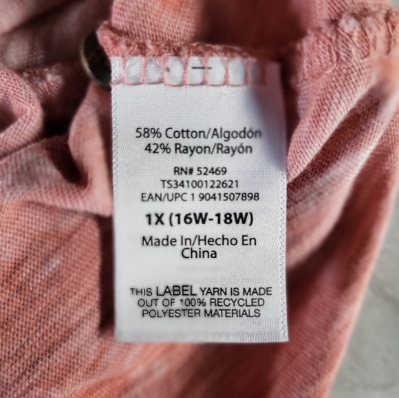 Terra Sky Casual Tops (2) 1X - Picture 5 of 9